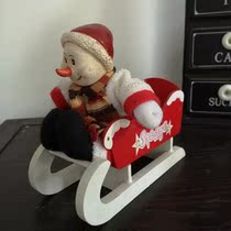 Sample Old Dirty Dolls Rustic Ceramic Dolls Rough Antique Snow Sleigh Car Doll