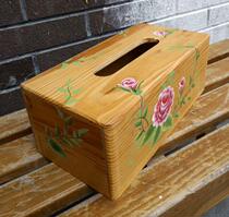 Inventory Clear Countryside Hand-painted Rose Fields Garden Wind Home Log Cramp Paper Towel Box Imperfections