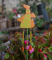 Flower pots Decorative Meat flesh and grass gardening Decorative Outlet Stock Wood Hanging Leg Small Chicken small plug-in