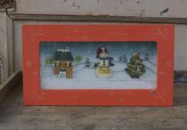 See clear description flaw handling wear solid flow sand decoration painting frame groceries -5