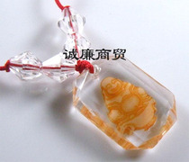 Glass jewelry Orange luminous buddha jyg93480046
