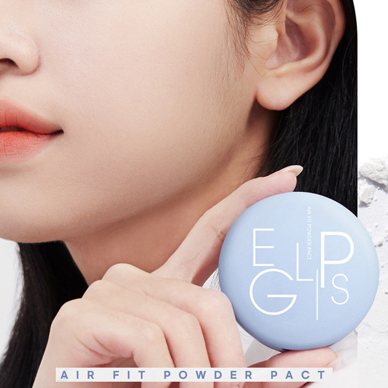 Yu Shuxin Korea EGLIPS Macarong Pink Cake New Blue Air Powder Cake Control Oil Armada Lasting Constant Makeup