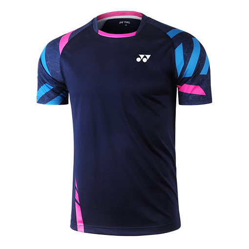 YONEX 110050-019 Dark blue men's badminton suit Yonix match suit round collar
