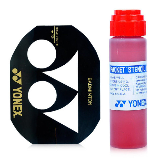 YONEX AC414 AC418 badminton racket LOGO stencil ink Yucks ink YY logo