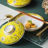 Эмаль, посуда, фарфоровый комплект, керамическая супница