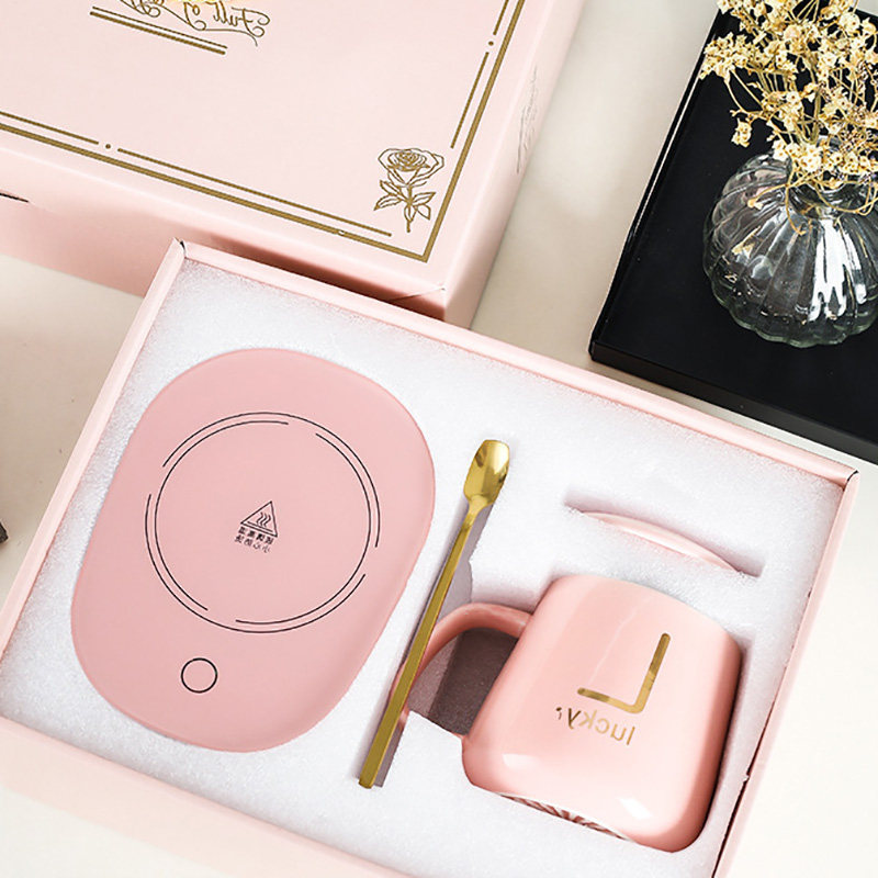 Automatic warm cup 55 degree constant temperature smart heater Nordic household Japanese water cup simple milk warmer warmer warmer coaster