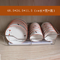 304 stainless steel single-layer small bowl and dish rack countertop cabinet drawer kitchen storage shelf drain