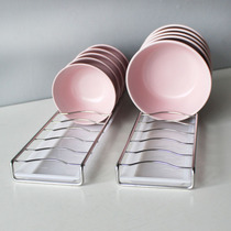 304 stainless steel bowl storage rack Chest of drawers drain rack built-in four or five inches bottom large bowl rack