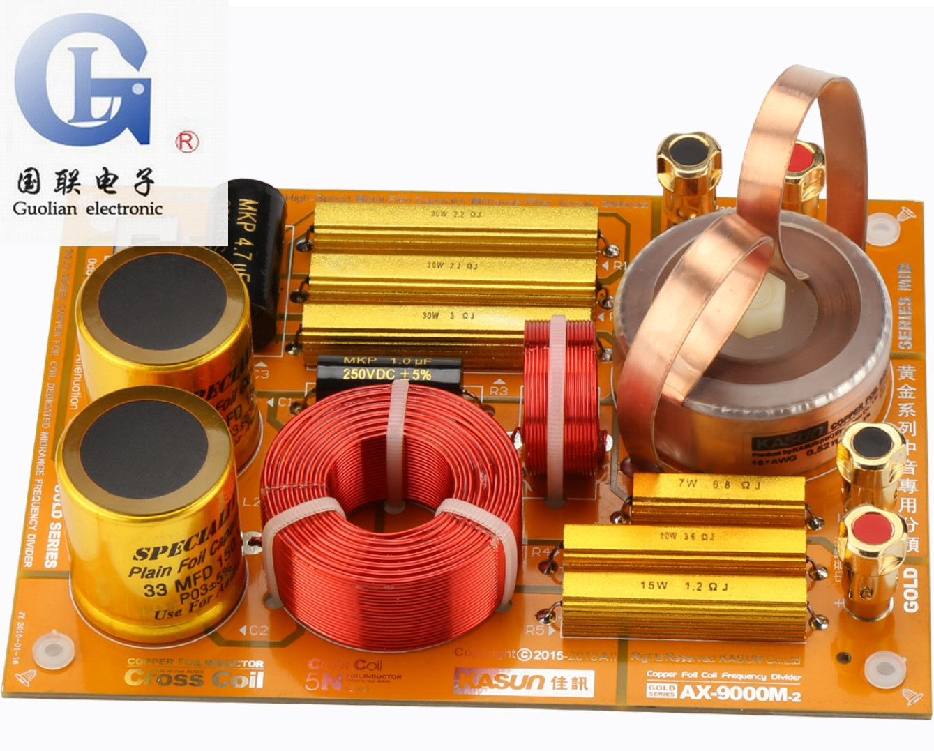 (Guolian speakers specializes in) Canon AX-9000M-2 Gold Series 3-frequency division combined independent voice