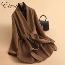 Maillard Double sided Cashmere Coat Women's Mid length 2024 New Winter Small Slim Fit Woolen Coat Thick