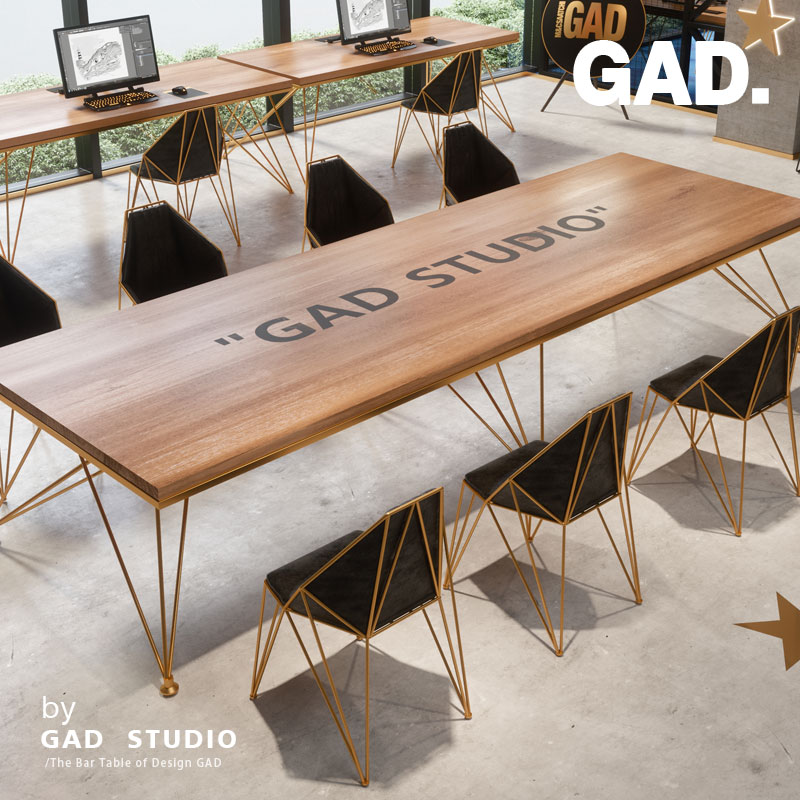 LO Conference Room Large Board Rectangular Meeting Table Solid Wood Working Bench Long Table Office Table And Chair Portfolio Brief Modern Day