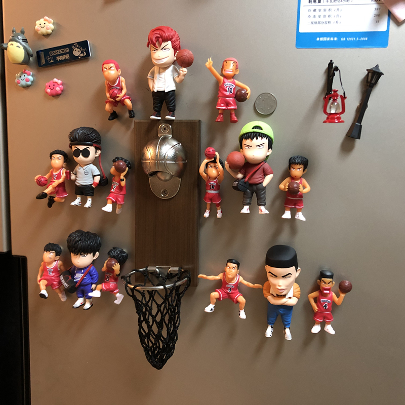 Creative Special Q Edition Slam Dunk Master Net Red Bottle Screwdriver Refrigerator Sticker Beer One-Handed Bottle Opener Gift Male