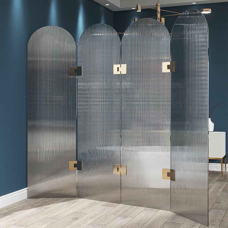 Living room screen European style light luxury art master design Bathroom waterproof occlusion partition splicing Home mobile folding