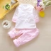 Nữ bé mùa thu đông 6 phù hợp 12 tháng 3 bé 5 quần áo 7 mẫu mùa đông 8 bé gái 9-10 dày 3 mảnh phù hợp 01 tuổi