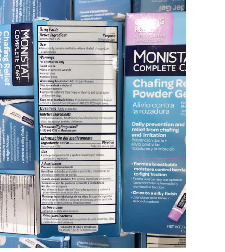 Spot US Monistat chafing So nhẹ Care Gel Isolation Makeup Sữa 42g kem che khuyết điểm nars
