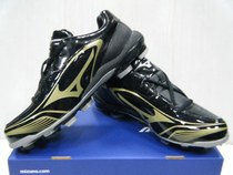MIZUNO MIZUNO SELECT 9 wide last baseball and softball shoes rubber nails black gold