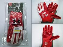 UNDER ARMOUR heat strike gloves red and white
