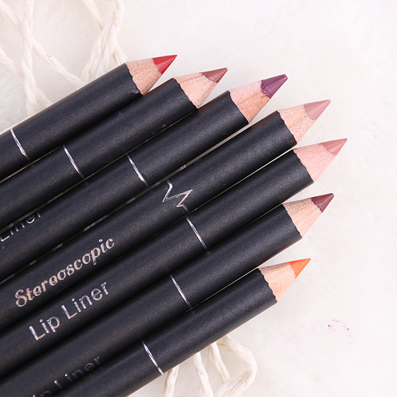 Lip Pen Waterproof Persistent Female Hook Line Not To Drop Color Painting Lipstick Lipstick Pen Nude Color No Stick 12 Thrones