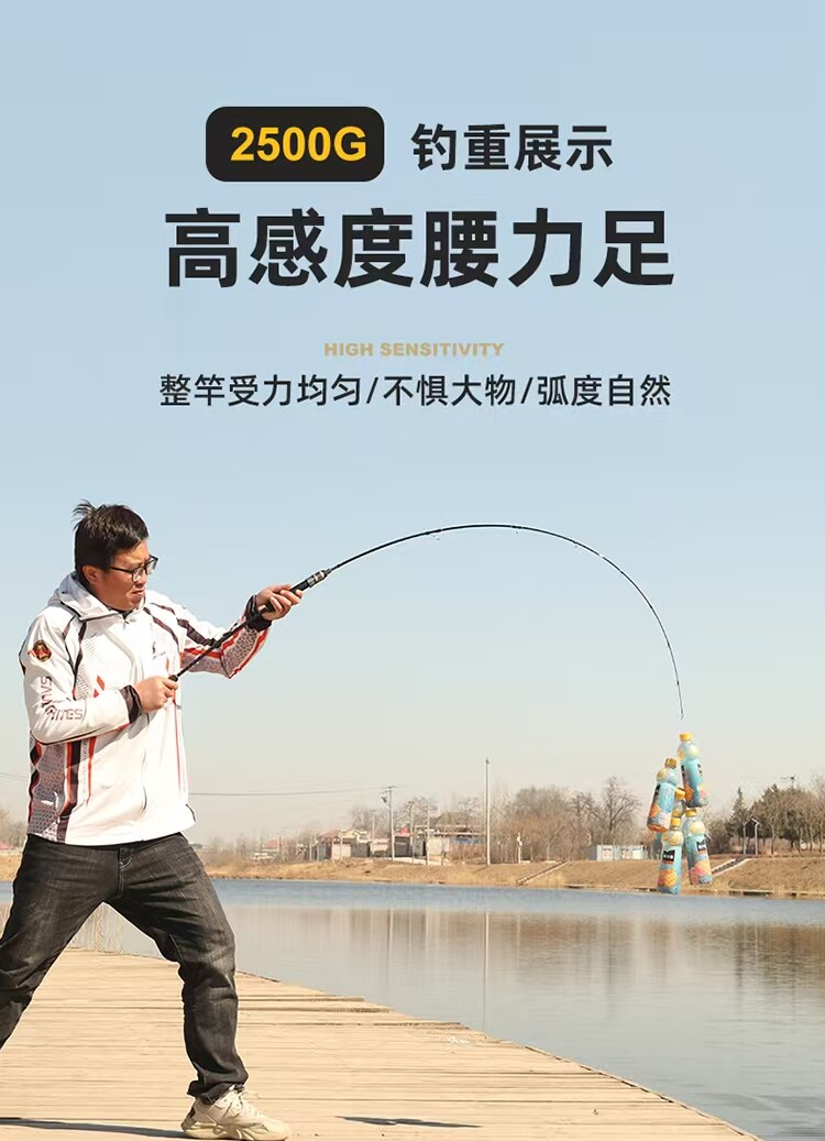 Дорожные суб -полюсный 慢摇铁板竿近海钓船钓竿实心碳素稍一节半直柄枪柄轻型船竿路亚竿 Rugged blade