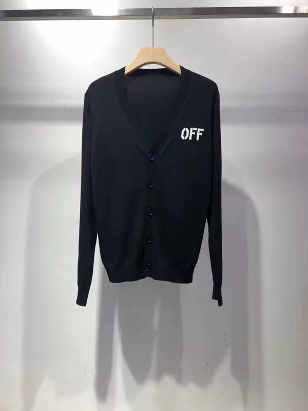Thương hiệu thời trang 2019 mới áo len dệt kim OFF cho nam và nữ có cùng kiểu dáng thời trang mọi cặp đôi - Cardigan