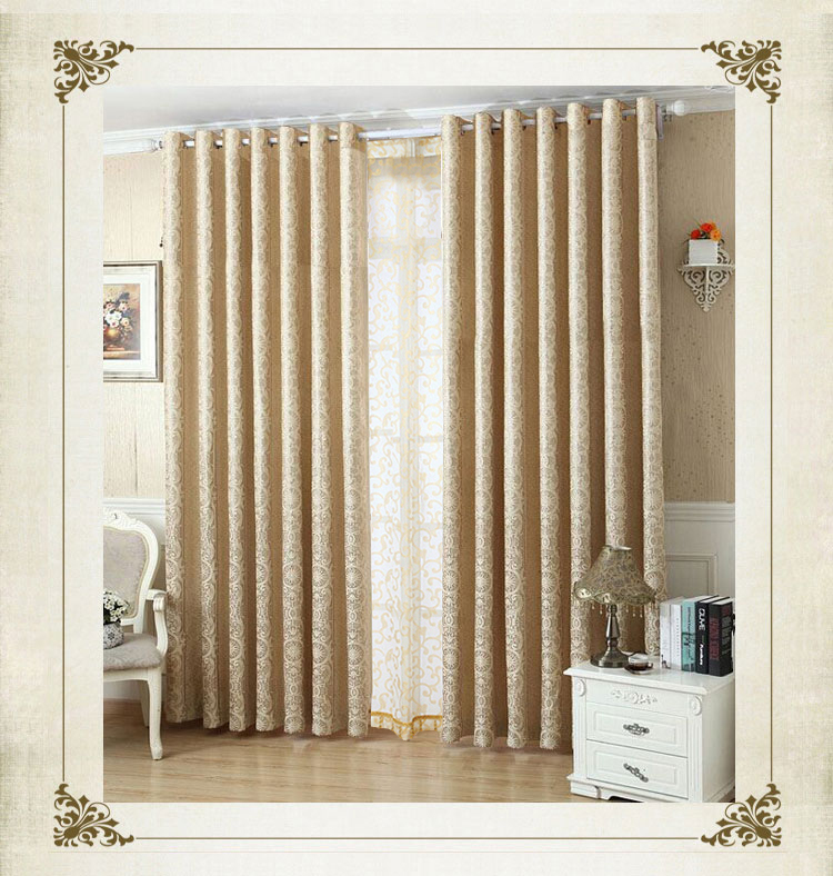 Cao cấp chenille jacquard Trung Quốc phòng khách sang trọng phòng ngủ phòng cưới biệt thự tùy chỉnh làm rèm vải màn - Phụ kiện rèm cửa cây treo rèm không cần khoan tường
