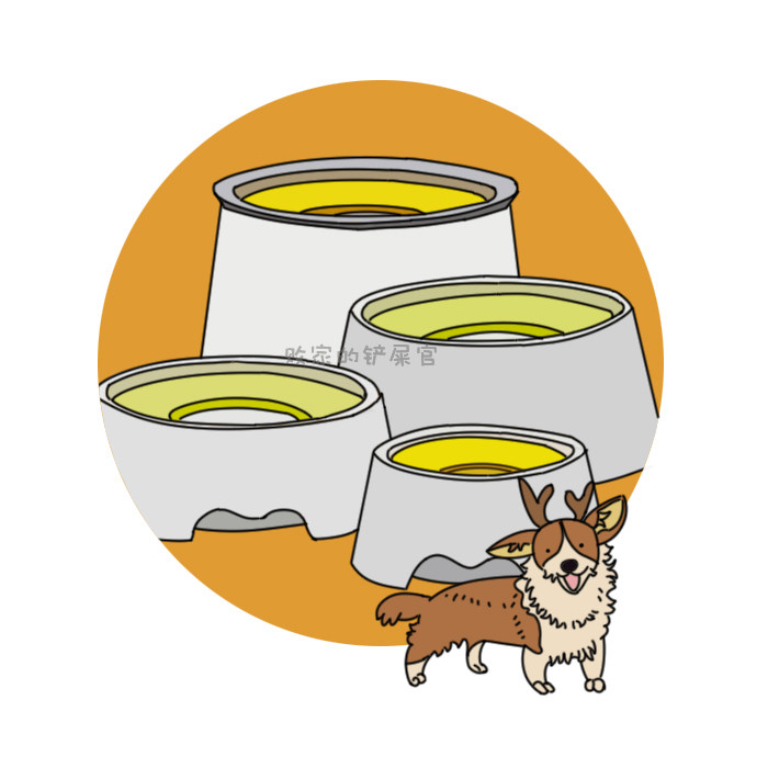 Prodigal shit shovel officer Korean Yogi pet cat and dog antibacterial anti-splash not wet beard mouth water bowl water basin drinking fountain