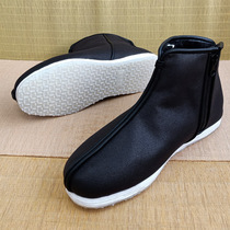 New old Beijing cloth shoes men and women handmade yoney bottom Chinese National style Hanfu boots Chinese style short tube youth