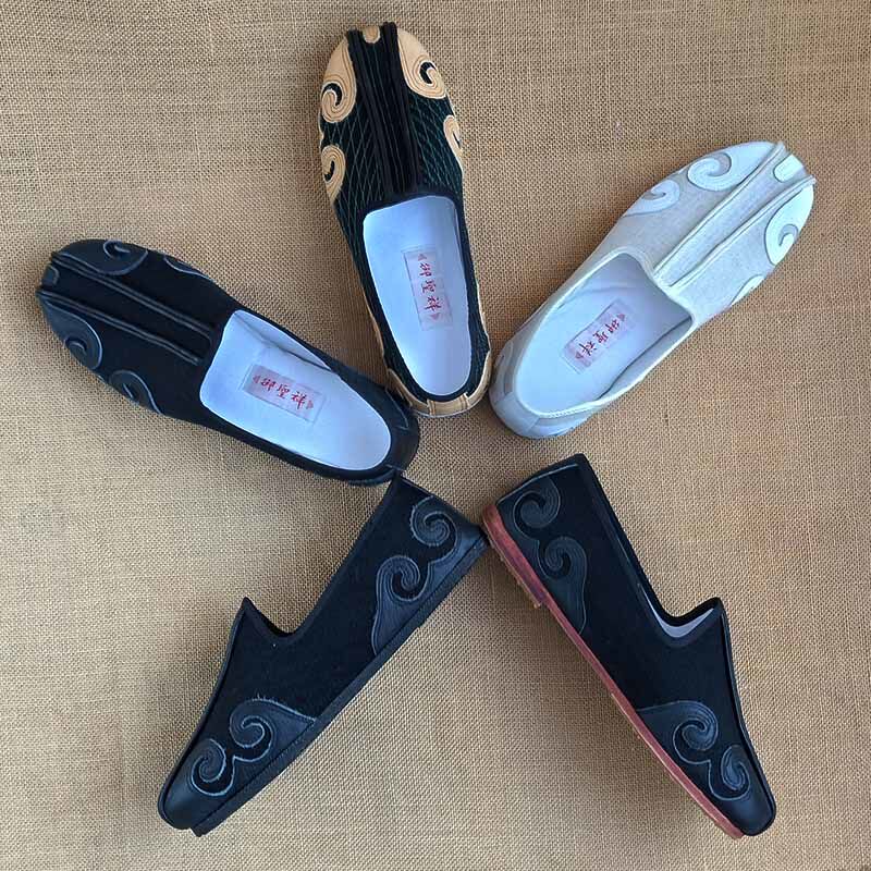 Chinese Kung Fu Leisure Sports Cloud Tool Hand-made old Beijing Shoes Man Chinese Fengguo Shoes Shoes