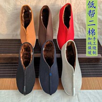 Old Beijing cloth shoes mens melaleuca bottom winter warm monks monks nuns meditation lay people high-top plus velvet cotton shoes