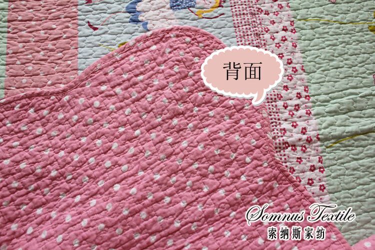 phòng đặc biệt công chúa loạt các cô gái bông máy lạnh quilting phim hoạt hình nhảy múa là giường ba mảnh che một gia đình bốn - Trải giường thảm nỉ trải giường