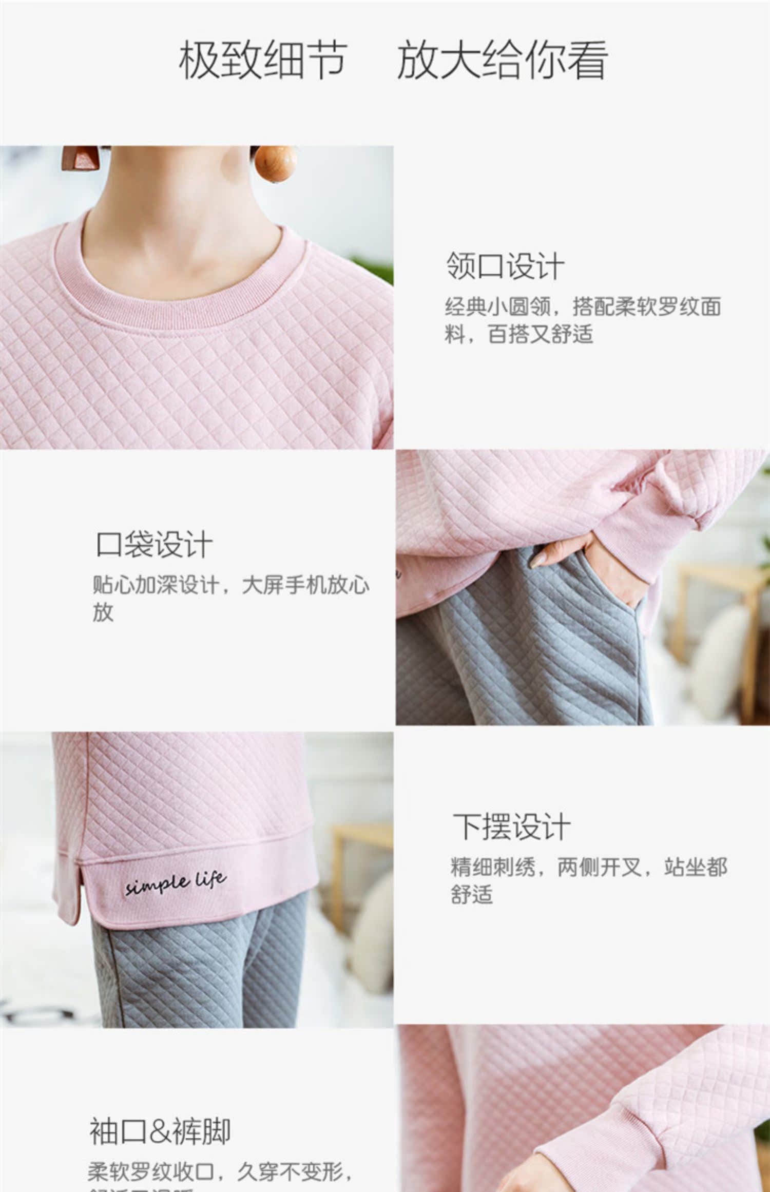 Mất giải phóng mặt bằng] Lớp không khí chần bông phục vụ nhà phù hợp với mùa thu và mùa đông quần dài tay nam và nữ vài bộ đồ ngủ cotton đồ ngủ đôi