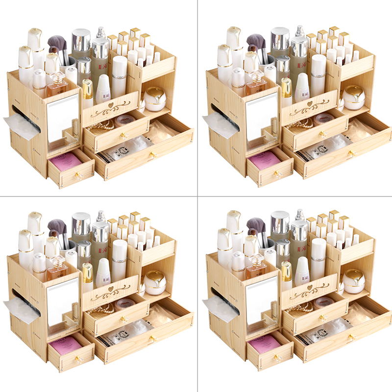 Cosmetics storage box female mask dressing box desktop simple large dressing table lipstick skin care rack