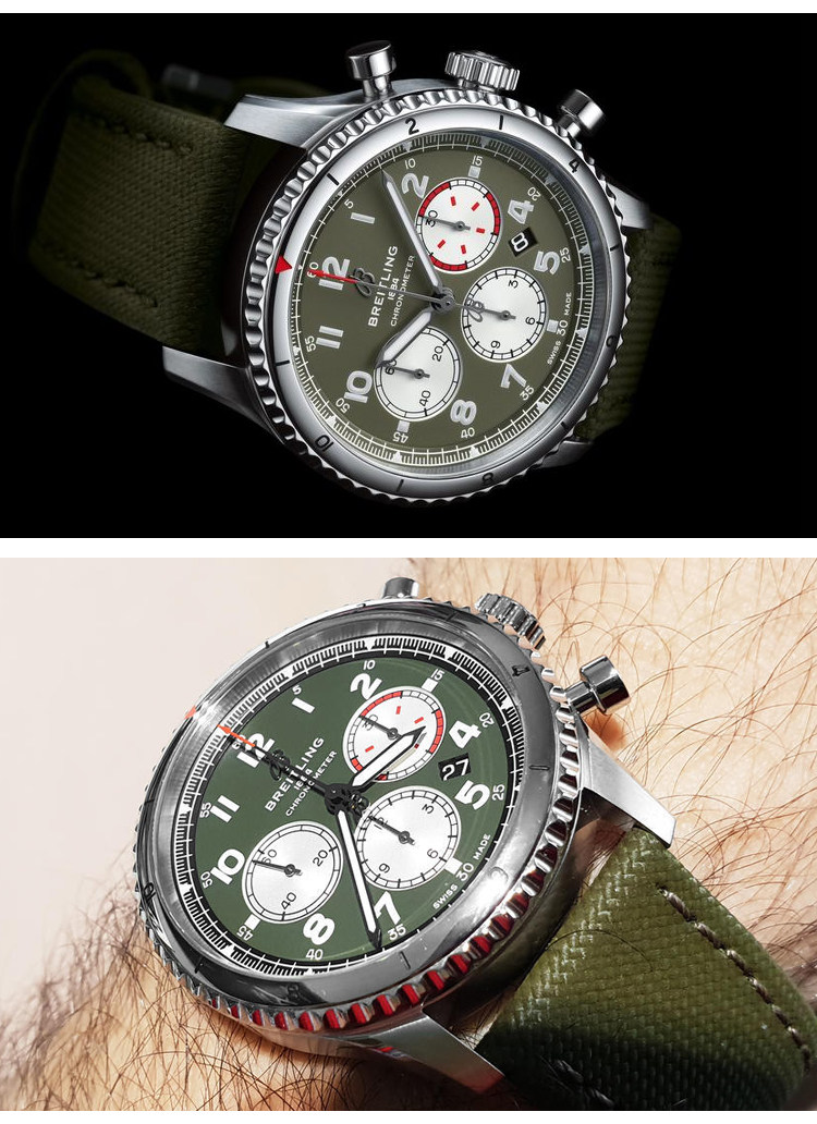 товар из китая breitling/百年灵飞行员8系列自动机械男表日历计时a133161a1l1x1