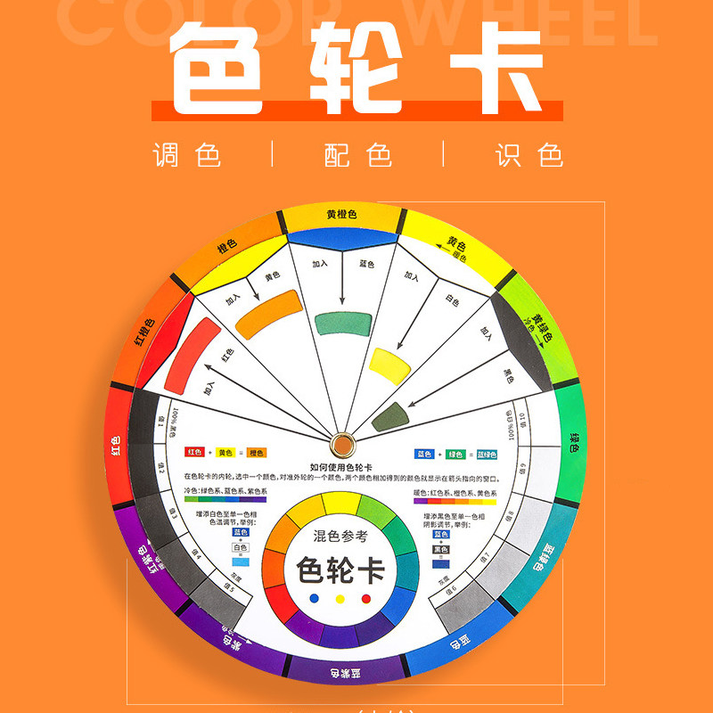 Color Wheel Card Fine Art Design Exclusive Color Matching Accessories Color Ring color Tools Multi-functional color card color phase ring