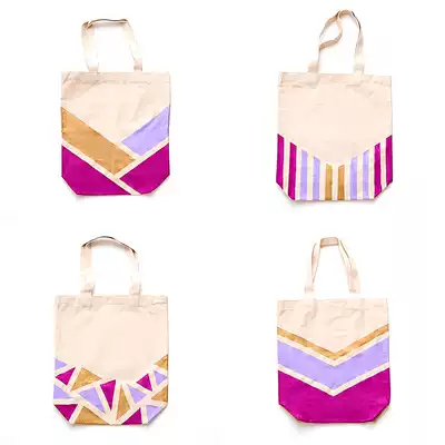 Fabric design handmade diy activity material scheme hand-painted cloth bag graffiti rubbing template canvas bag texture paper