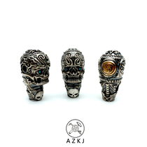 The main one of the Buddha heads with non - door S925 silver inlaid with 22K Gold Turquoise Dormone is three - way accessories