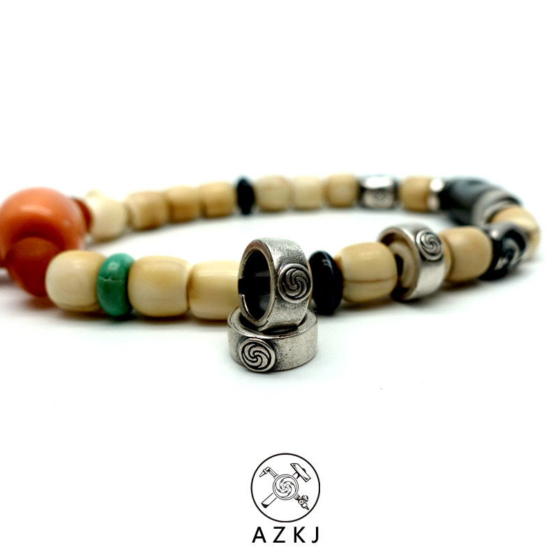 Play with non-gate 925 pure silver original windy song auspicious and joyful hanging ring pendant running ring septug ball and play accessories