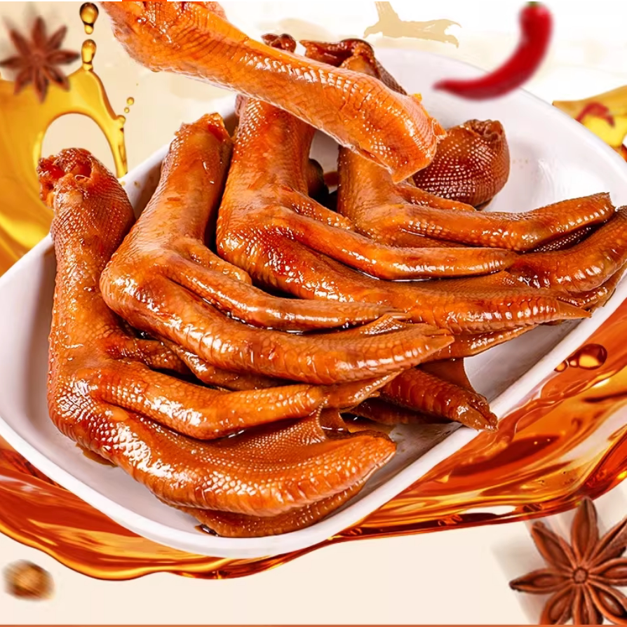 陈阿炳老卤鸭爪解馋小零食鸭掌真空独立包装居家办公下酒卤味食品