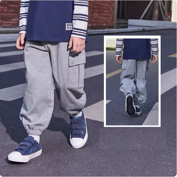 匡威童装男童长裤闲工装阔腿裤