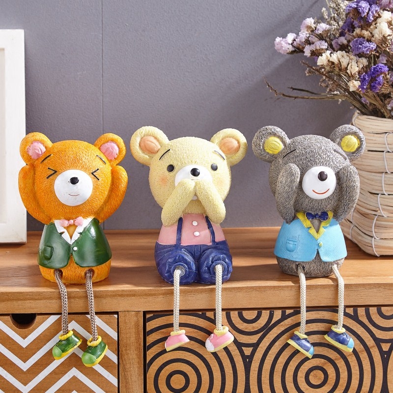 Home Creative Decorations Living-room Small Swing Piece Crafts Cute Hanging Feet Doll Bathroom room Bedroom Furnishing