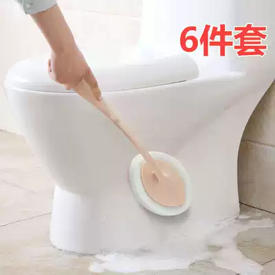 Cleaning brush Long handle sponge brush Brush Floor brush Nano sponge Rub Magic glass bathtub brush Powder room floor brush