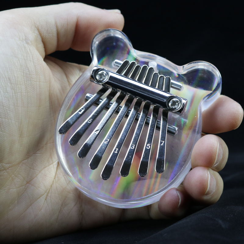 Mini 8 tone thumbs card Linba crystal clear small crowdsourced portable beginners finger violin simple instrument children