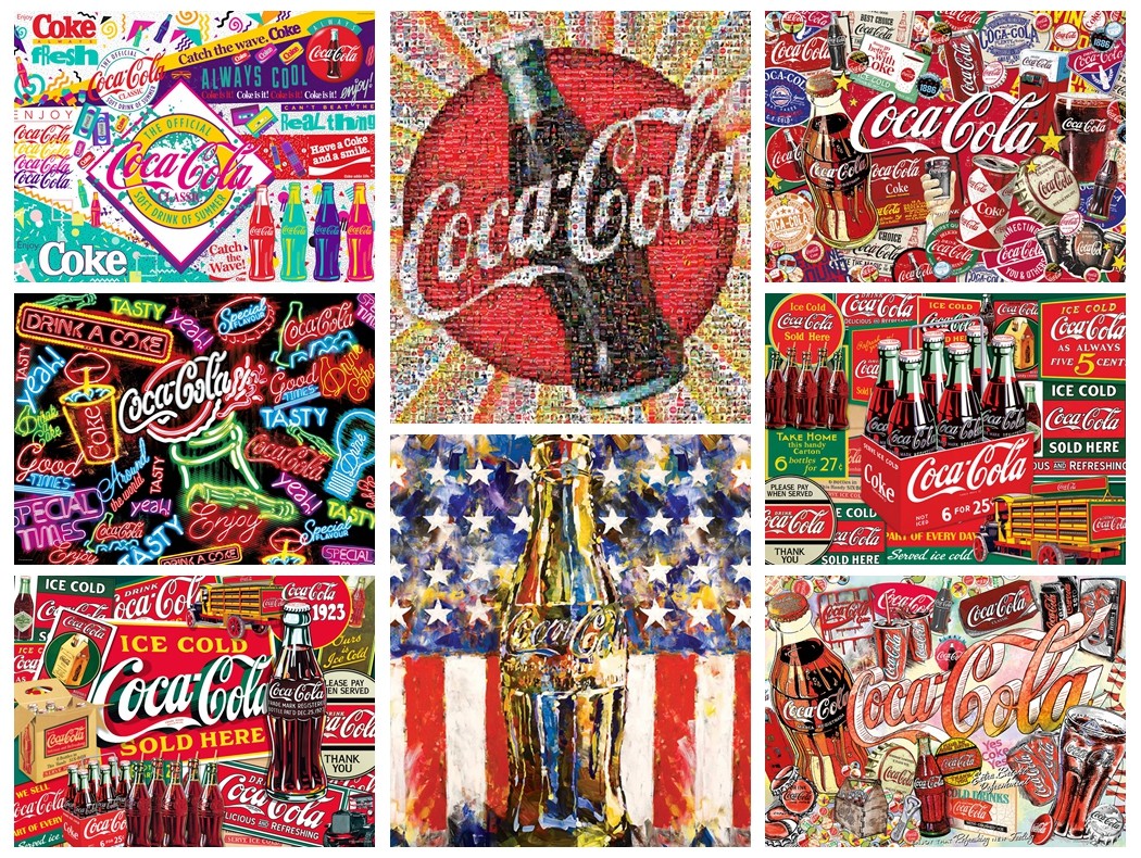 American Buffalo Games Coca-Cola Coca-Cola1000 piece of paper puzzle mosaic puzzle