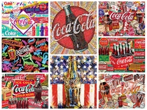 American Buffalo Games Coca-Cola Coca-Cola1000 Block Paper Puzzle Mosaic Puzzle
