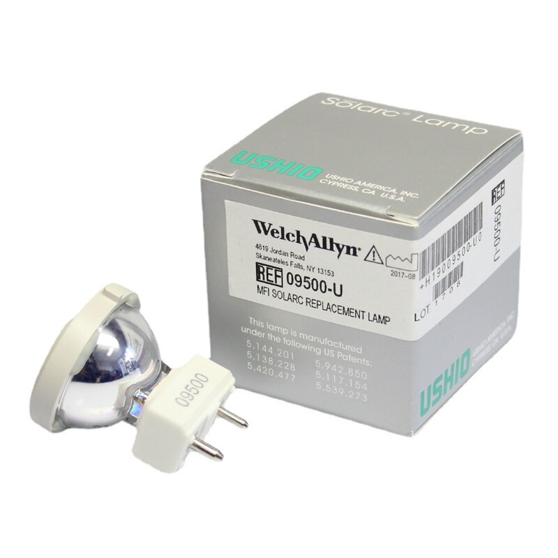 Ushio Welchallyn Xenon Lamp M21E001 21W 09500-U Al-0950 Q2002 Ushio Welchallyn Xenon Lamp M21E001 21W 09500-U Al-0950 Q2002