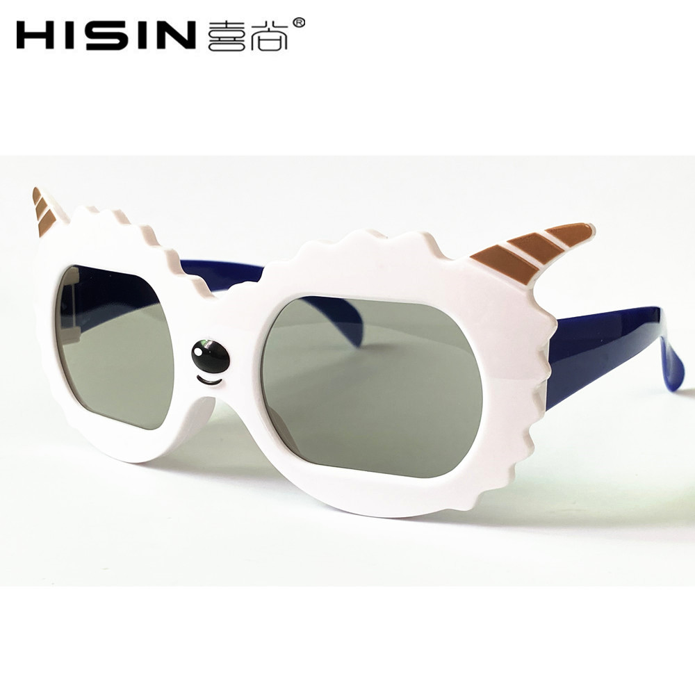 Cinema Children Child Styling Glasses Passive Round Polarized Solid Glasses Mid movie Wanda Star Beauty Reald3D-Taobao