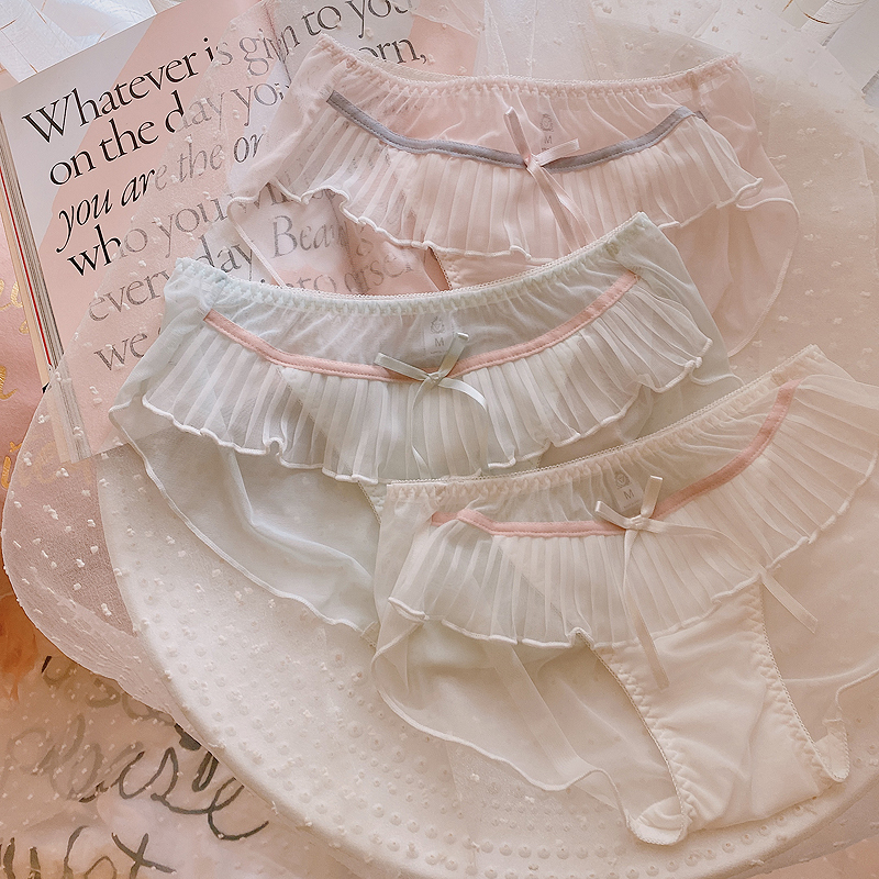 Day Ensemble Teenage Girl Pants Pure Beauty Sexy Web Yarn No Mark Shorts Women Feel Transparent Butterfly Knot Brief About Summer New Products