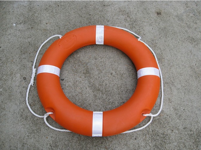 Marine professional Lifebuoy thickened Adult plastic solid High buoyancy 4 3kg Swimming ring national Label polyethylene