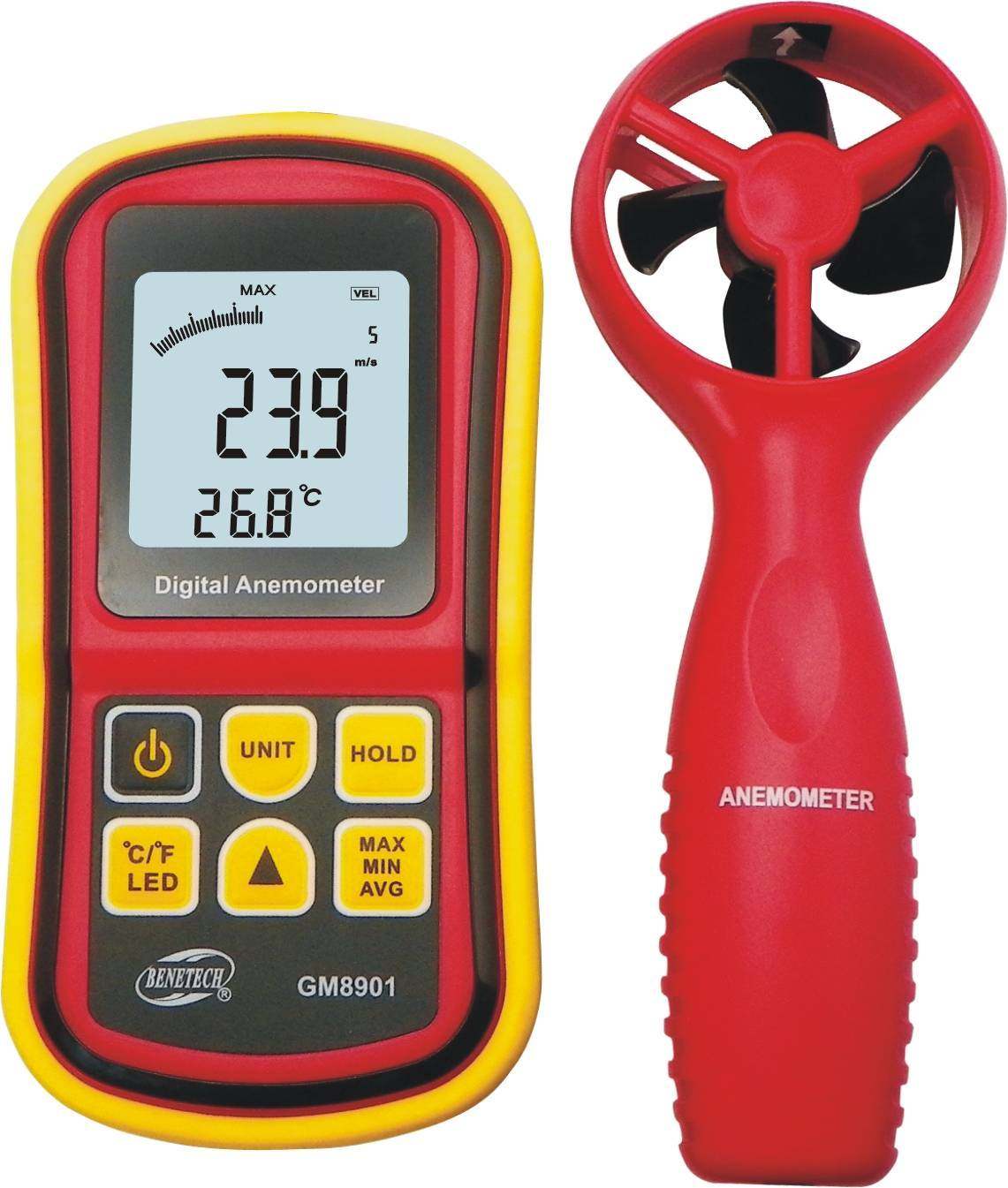 Biaozhi Sima AR826 836 upgraded version of the anemometer anemometer can measure wind speed and temperature GM8901