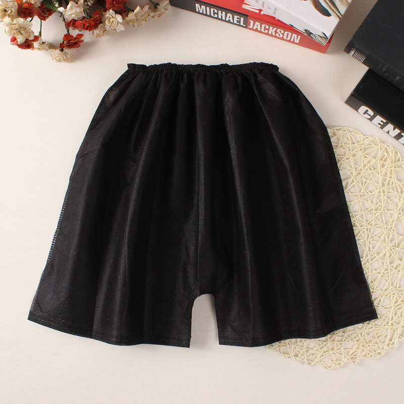 Beauty salon black disposable non-woven panties vacation travel sweat steam sauna beauty boxer bath pants disposable